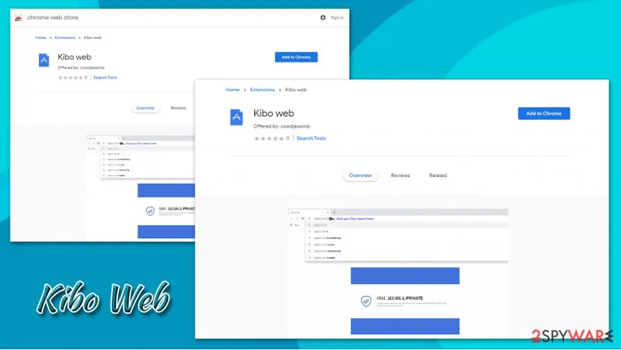Kibo Web: search hijacker extension