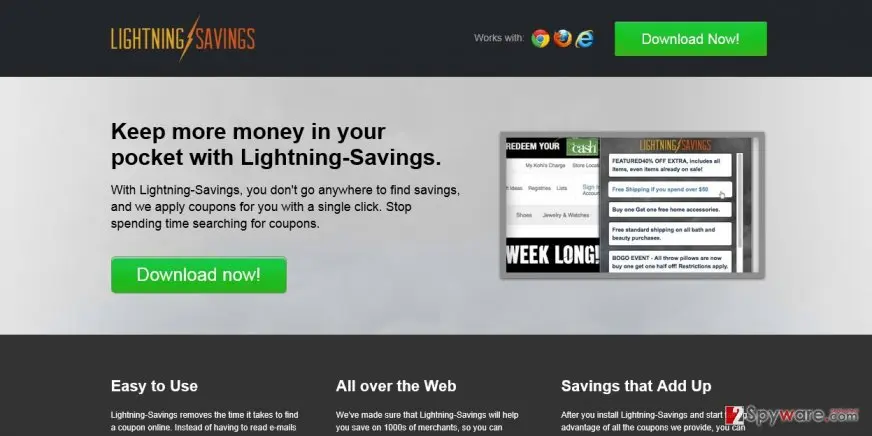 Lightning Savings virus: lightning savings