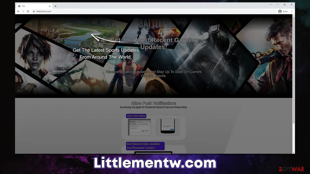 Littlementw.com: littlementw com push notification virus