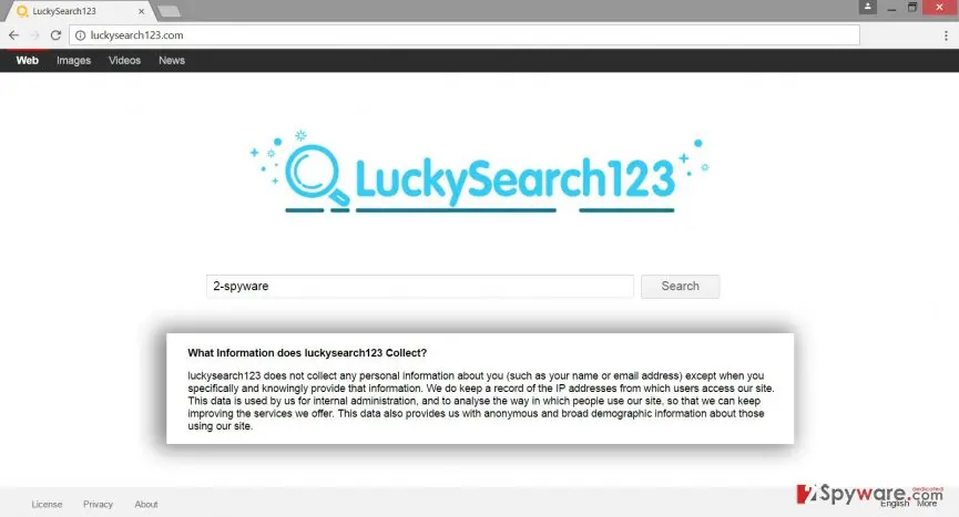 LuckySearch123.com virus: luckysearch123 com virus