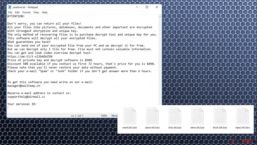 Luez virus: luez ransomware