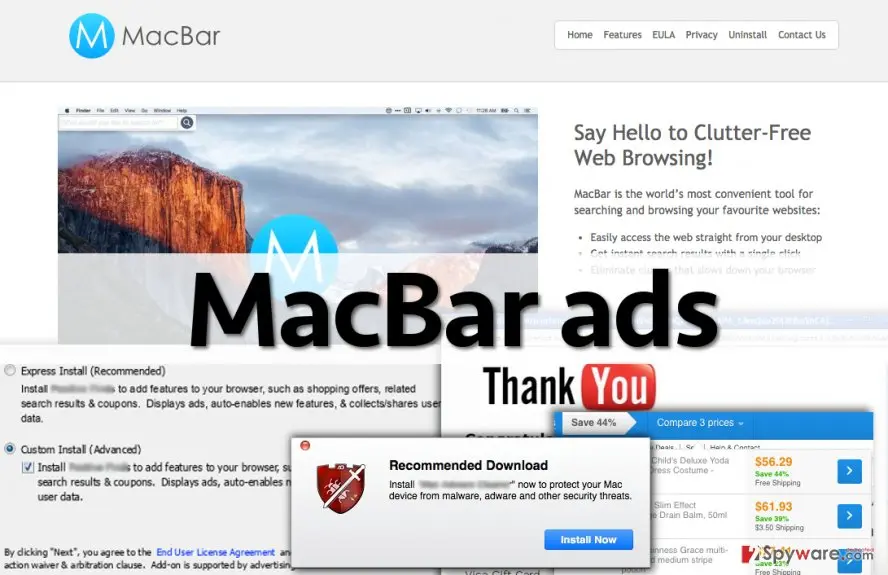 MacBar ads: macbar virus