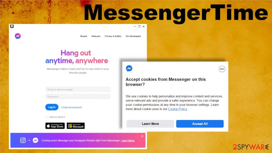 Screenshot of MessengerTime: virus