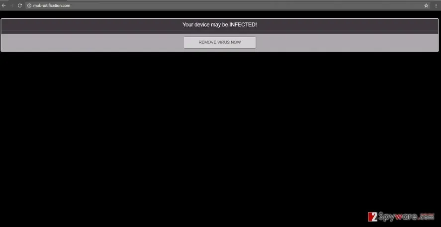 Mobnotification.com ads: mob virus