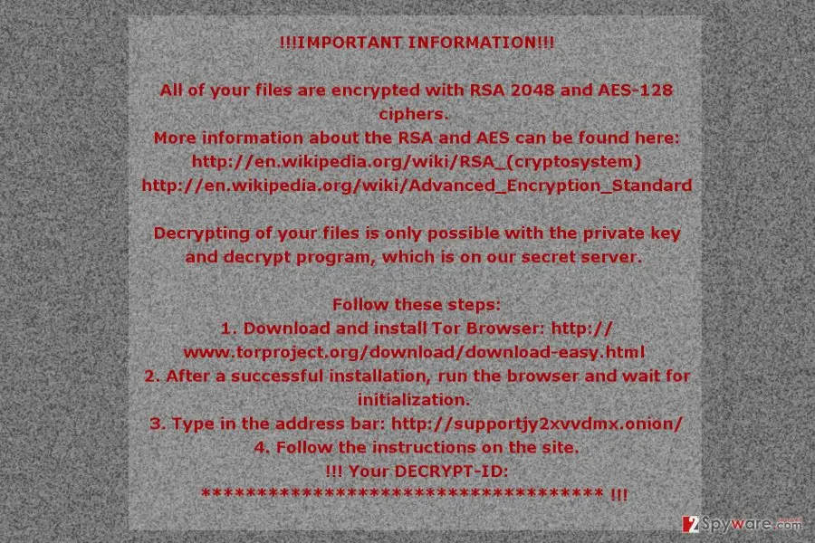 Mole02 ransomware virus: mole02