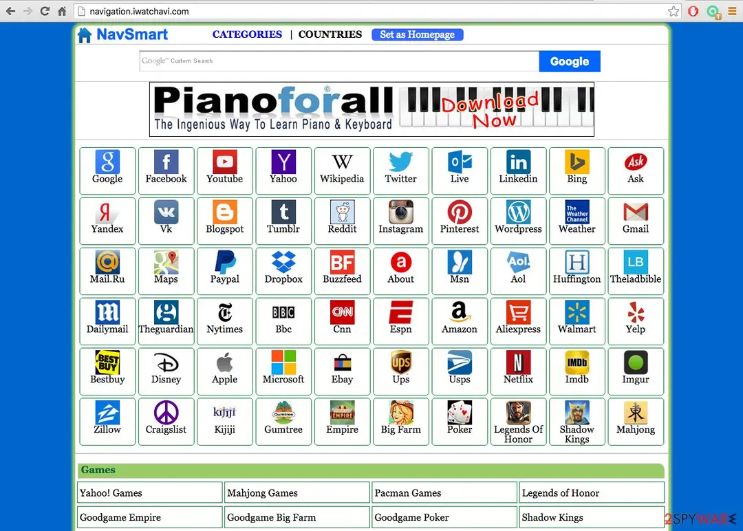 Navigation.iwatchavi.com: navigation iwatchavi com virus screenshot
