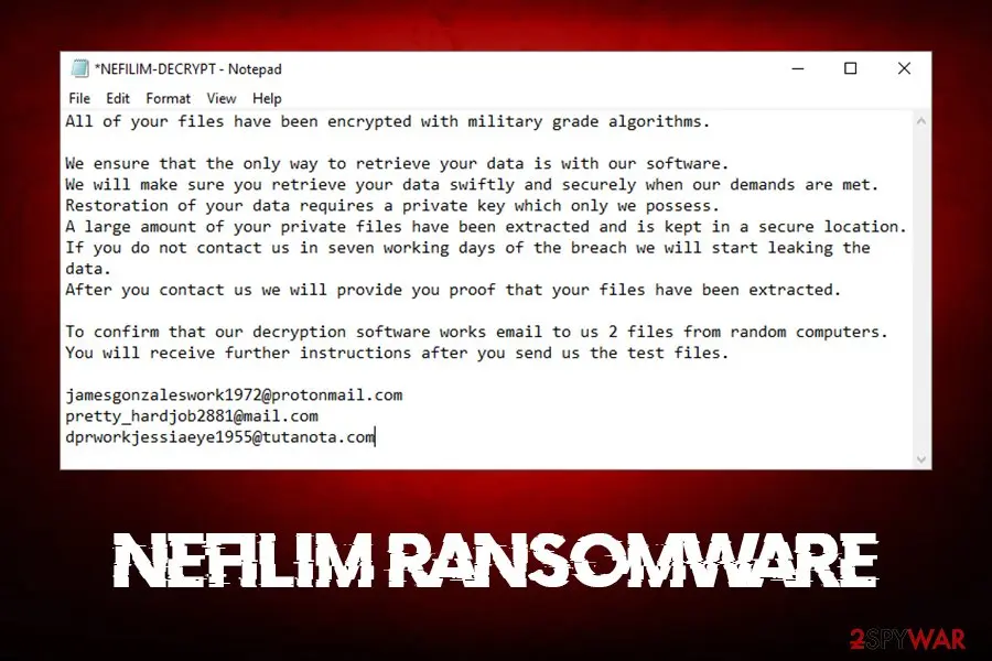 Nefilim: ransomware file locking virus nemty ransomware successor