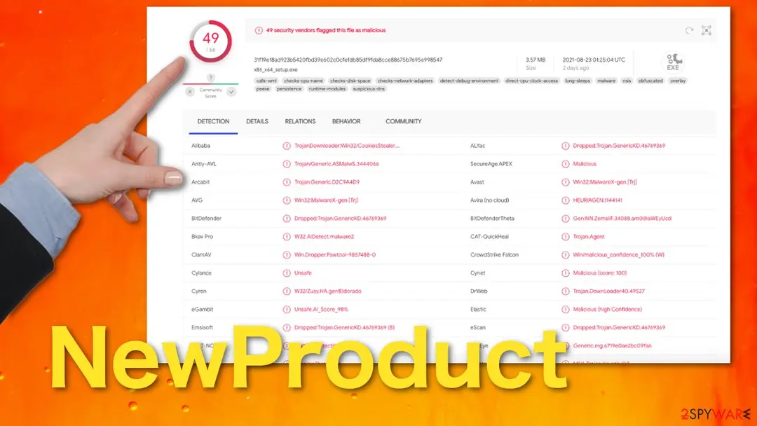 Screenshot of NewProduct: pup