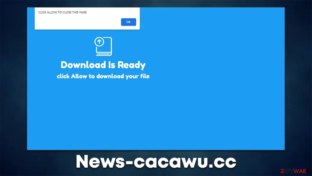 News-cacawu.cc: news cacawu cc push notification virus