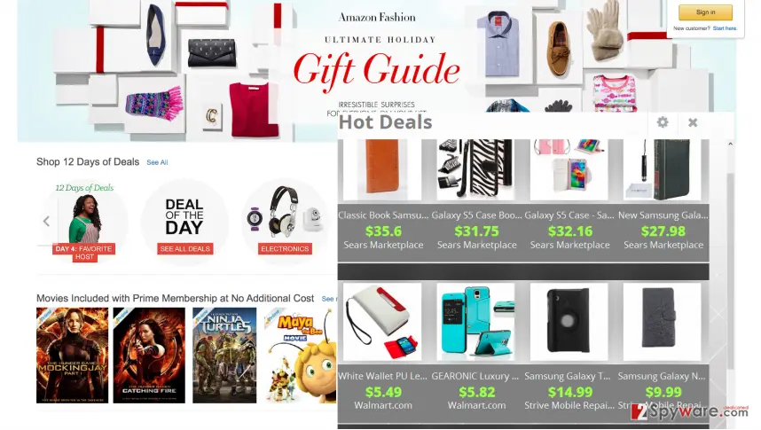 Object Browser ads: that appear when shopping online