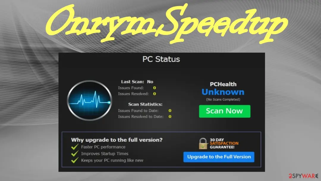 Screenshot of OnrymSpeedup: pup