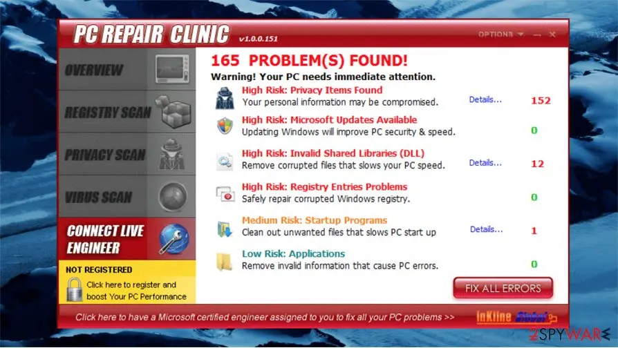 PC Repair Clinic: screenshot