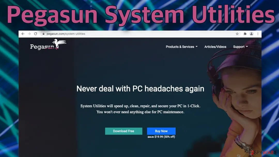 Pegasun System Utilities: screenshot