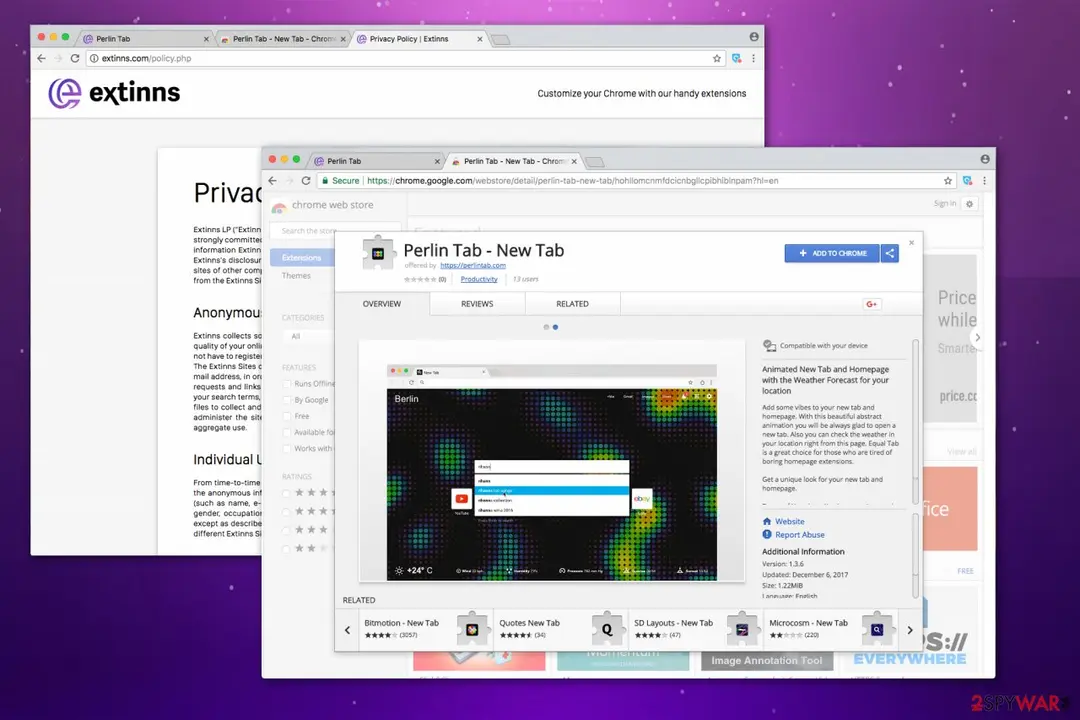 Perlintab.com: perlintab com browser hijacker