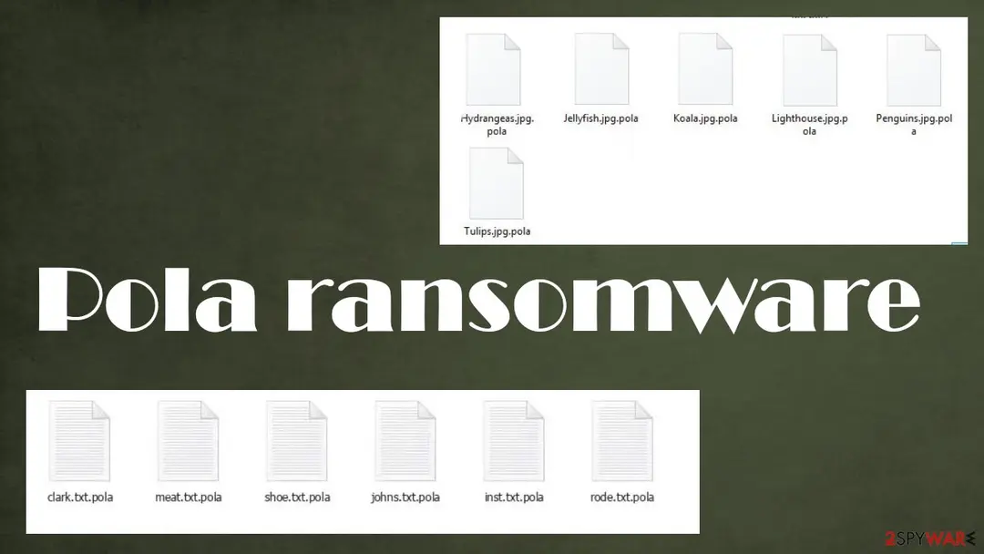 Pola ransomware: pola file virus