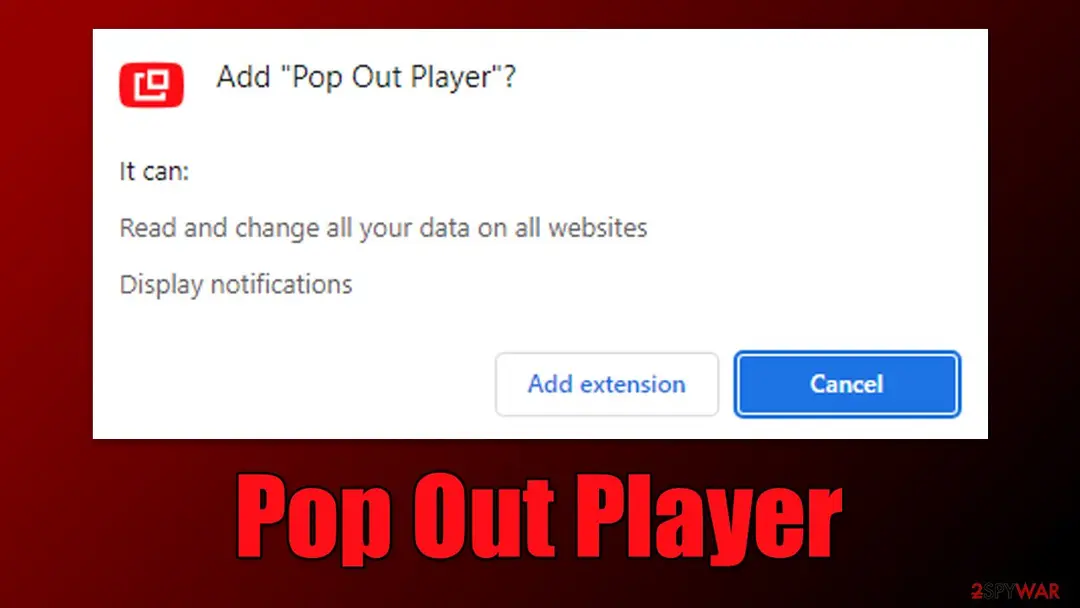 Pop Out Player: adware