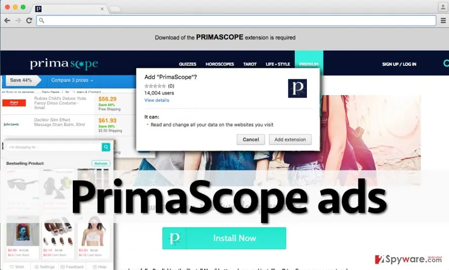 PrimaScope ads: primascope adware sends ads