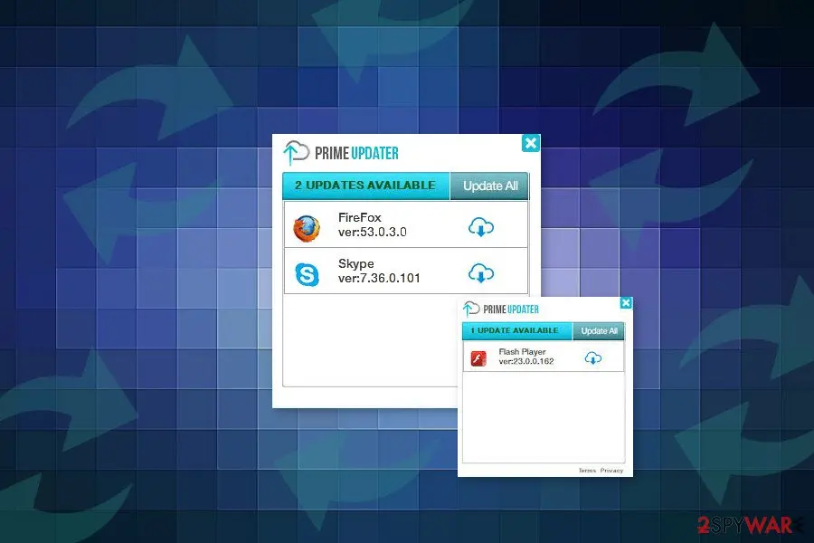 Prime Updater virus: prime updater