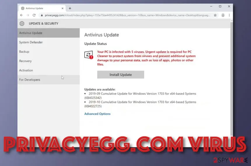 Privacyegg.com: privacyegg com virus