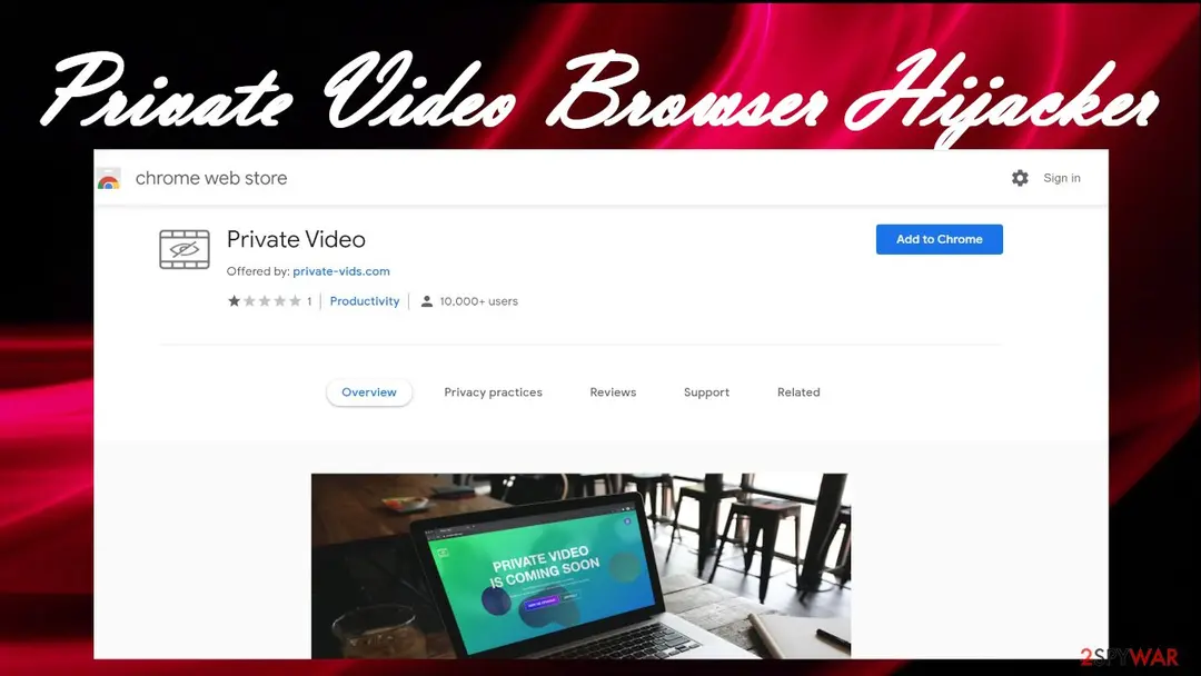 Private Video: browser hijacker