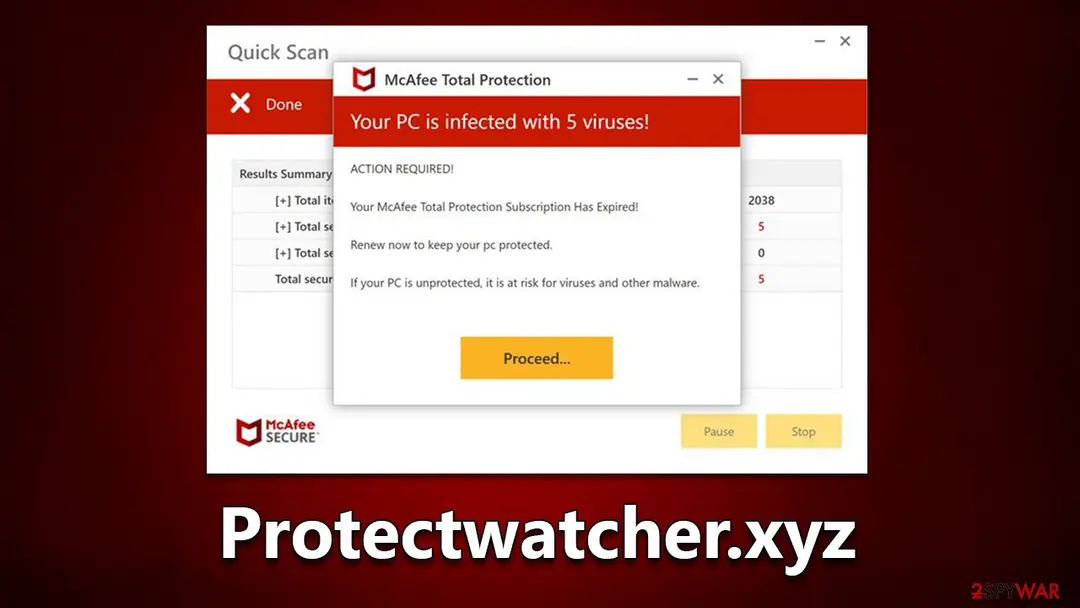 Protectwatcher.xyz: protectwatcher xyz scam virus