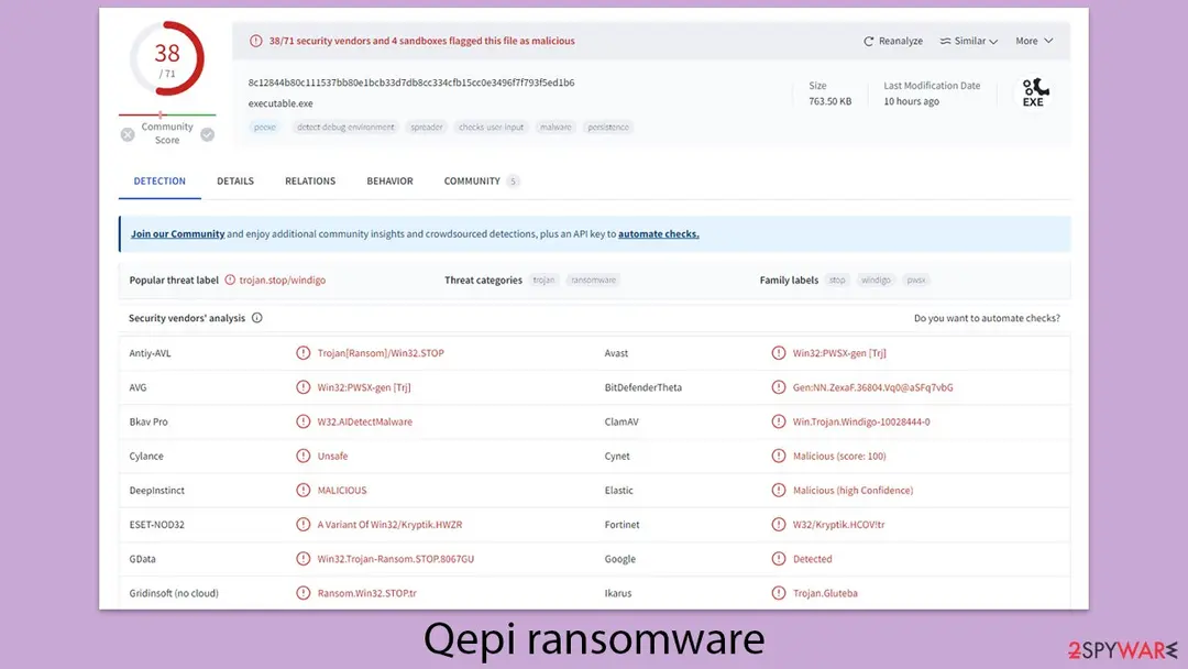 Qepi virus: qepi ransomware virus djvu