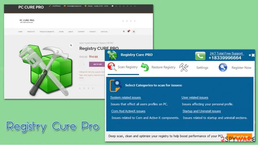 Registry Cure Pro: potentially unwanted program pup