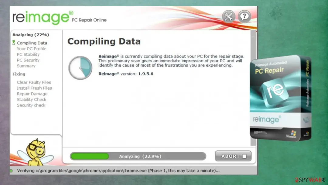 Reimage, Reimage Repair: reimage version 1 9