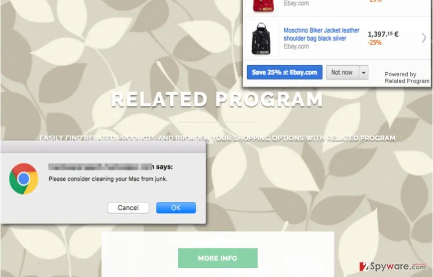 Related Program ads: on screen