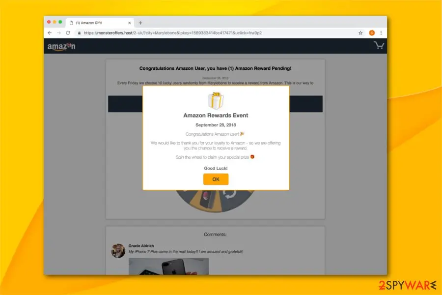 Screenshot of Relosoun: com adware