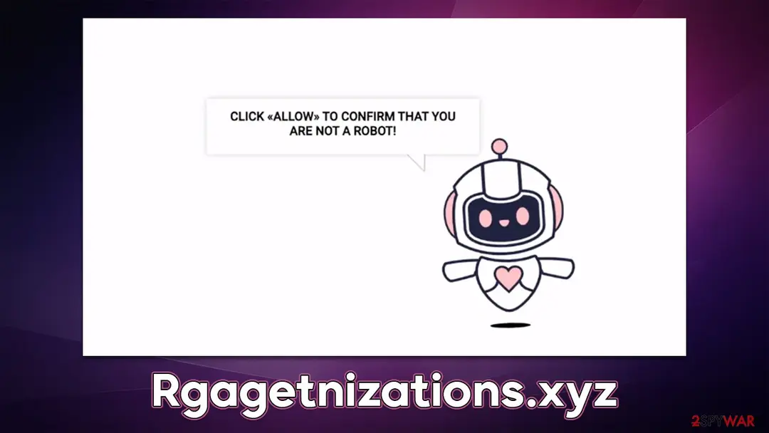 Rgagetnizations.xyz: rgagetnizations xyz push notification virus