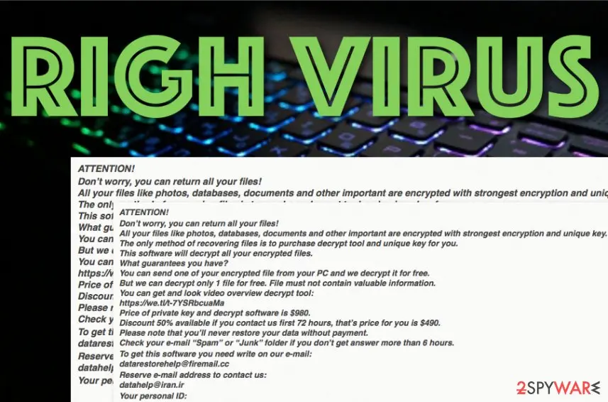 Righ ransomware: righ malware