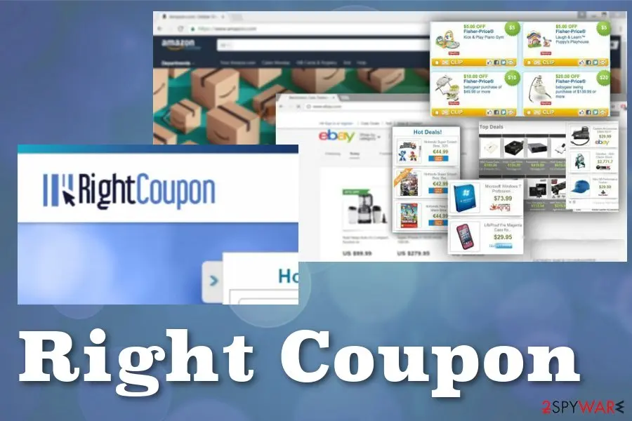Screenshot of Right Coupon: virus
