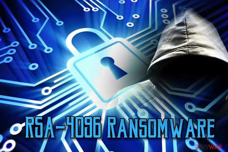 Screenshot of RSA: 4096 ransomware