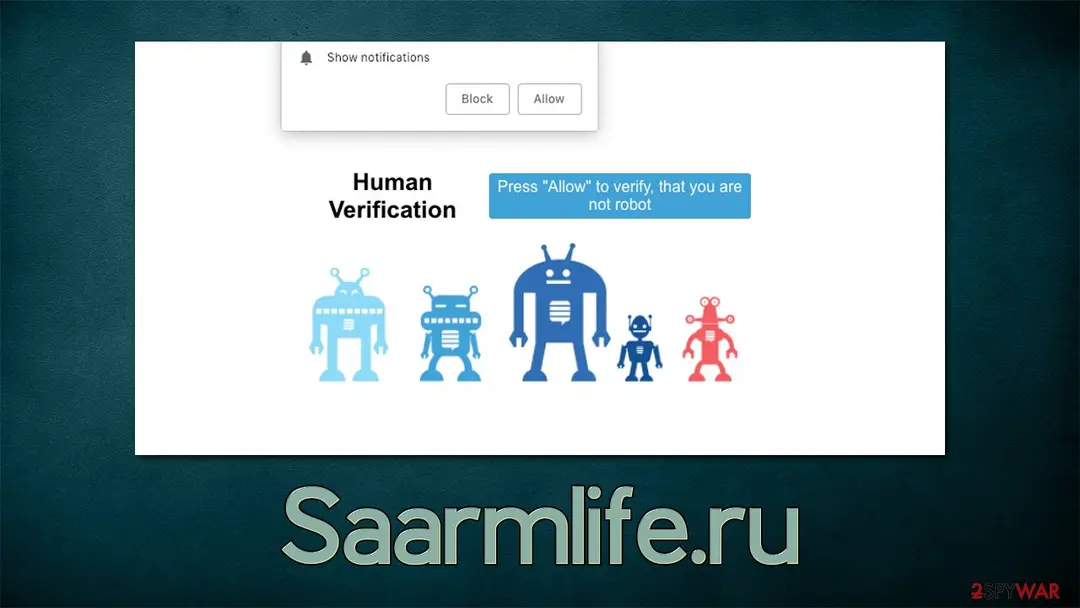 Saarmlife.ru: saarmlife ru push notification virus