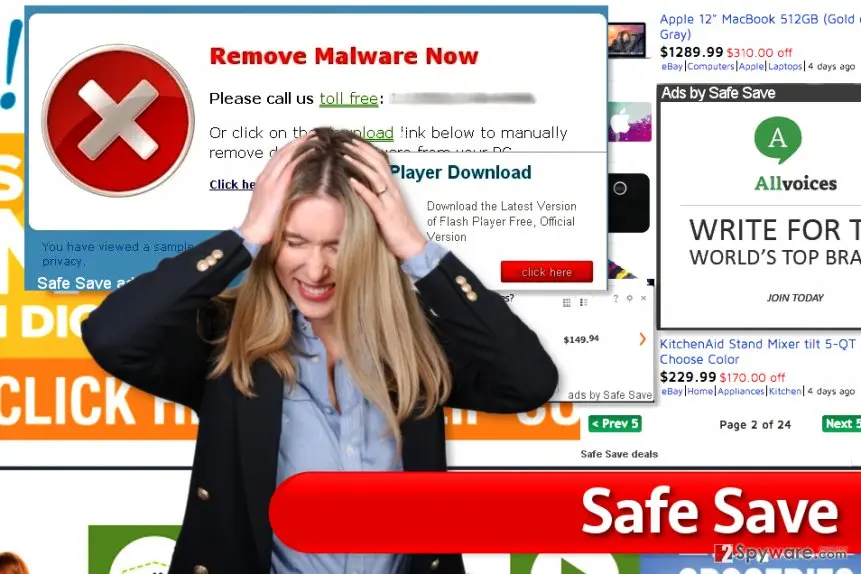 Safe Save ads: safe save virus ads