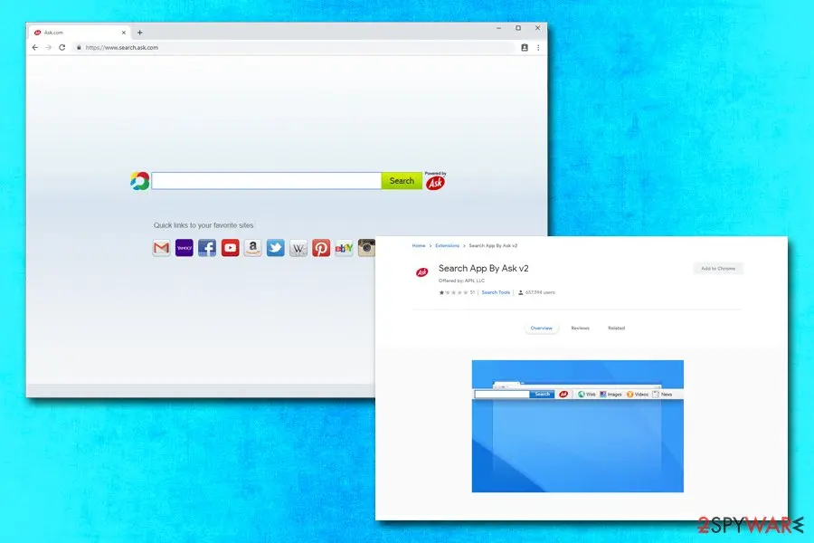 Search App by Ask v2 virus: search app by ask v2 browser hijacker