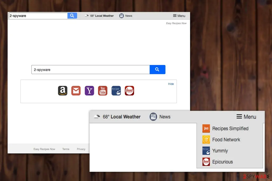 Search.easyrecipesnow.com: search easyrecipesnow com virus