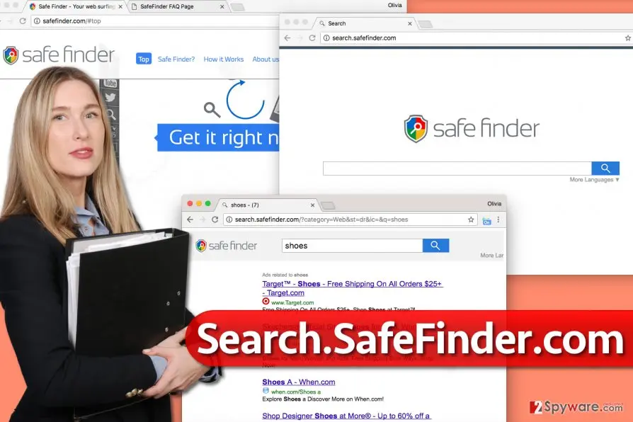 Search.SafeFinder.com: search safefinder com virus redirects to suspicious websites