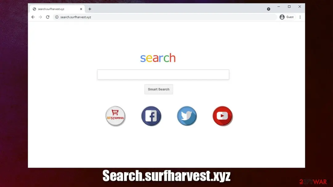 Search.surfharvest.xyz: search surfharvest xyz browser hijacker