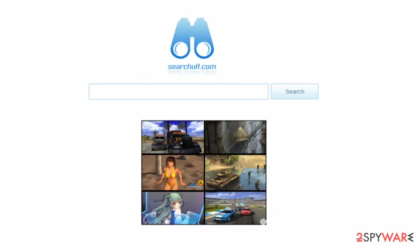 Screenshot of Searchult.com: searchult com