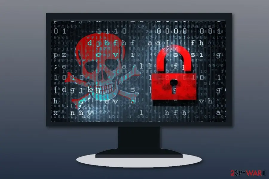 Screenshot of ShiOne ransomware: screenshot
