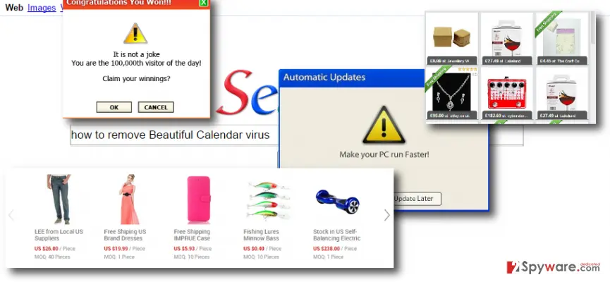 Beautiful Calendar: showing ads by