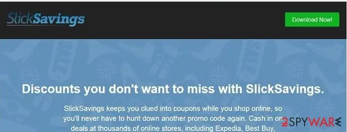 Screenshot of Slick Savings: screenshot