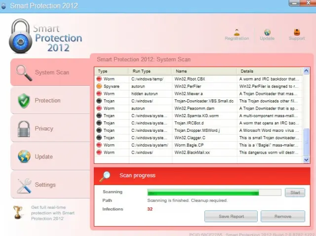 Smart Protection 2012: screenshot