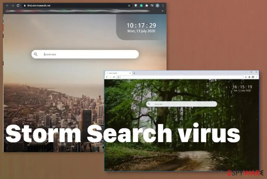 Storm Search virus: screenshot