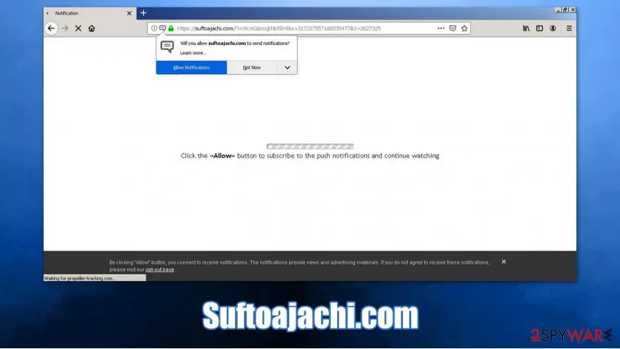 Suftoajachi.com, Suftoajachi.com ads: suftoajachi com push notification virus