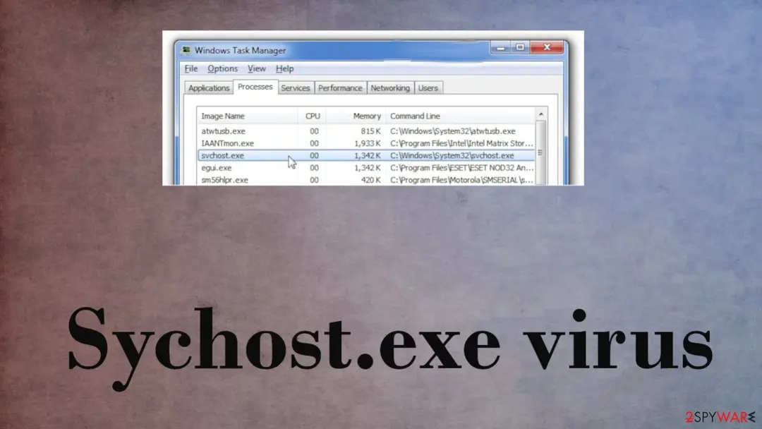 sychost.exe: sychost exe virus