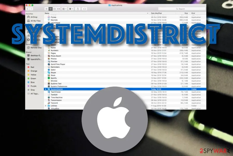 Screenshot of SystemDistrict: pup
