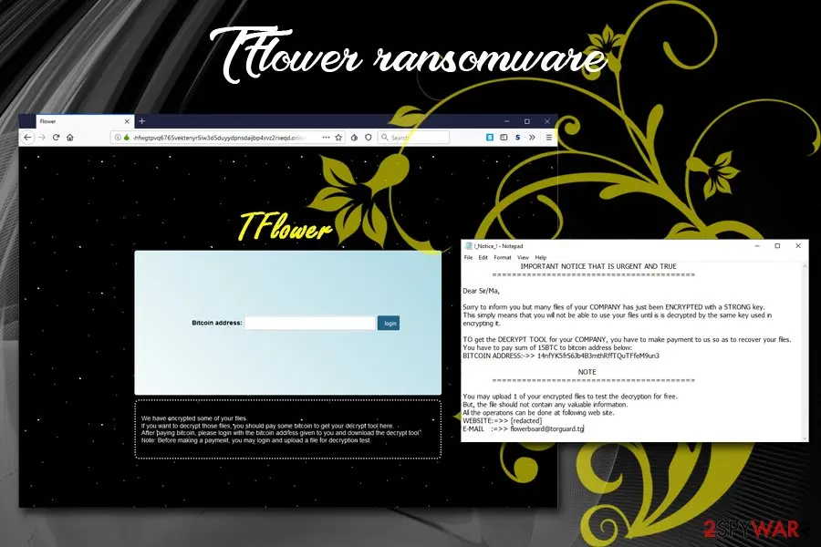 TFlower: ransomware file locking virus